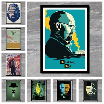 

Perfect JL Breaking Bad Classic TV Series Shows Art Painting Home Classic Movie Poster Wall Stickers
