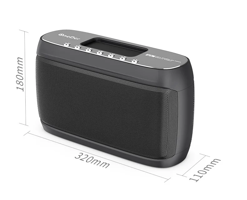 60 Вт Bluetooth динамик супер шокирующий бас стерео 4 единицы сабвуфер DSP поддержка TF AUX FM радио 1500 мАч Бумбокс необычный дизайн