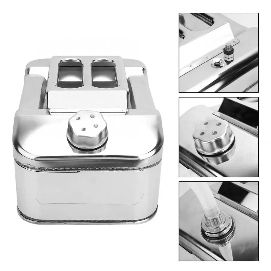 

Fuel Can Repair Tool Part 10L Stainless Steel Fuel Oil Drum Jerry Can for Engine Agricultural Machine Household