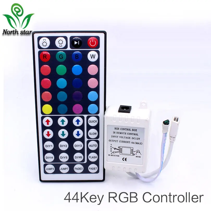 Led Controller 44 Keys 24 LED IR RGB Controler Lights Remote Dimmer DC12V Control For Strip | Лампы и освещение