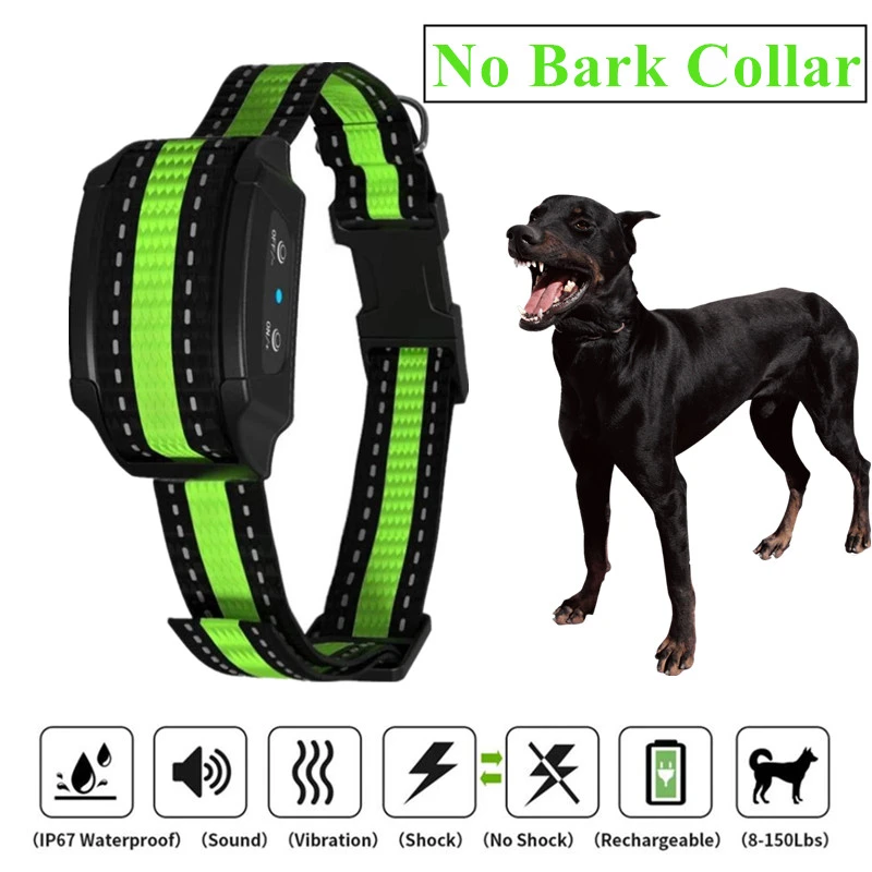 Collar antiladridos para perro, collar de entrenamiento recargable sin daños, descarga eléctrica, sonido de sin ladridos, 40% descuento| | - AliExpress