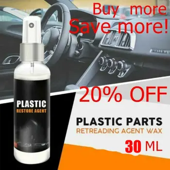 

30ML Plastic Part Retreading Restore Agent Wax Instrument Panel Reducing For Car
