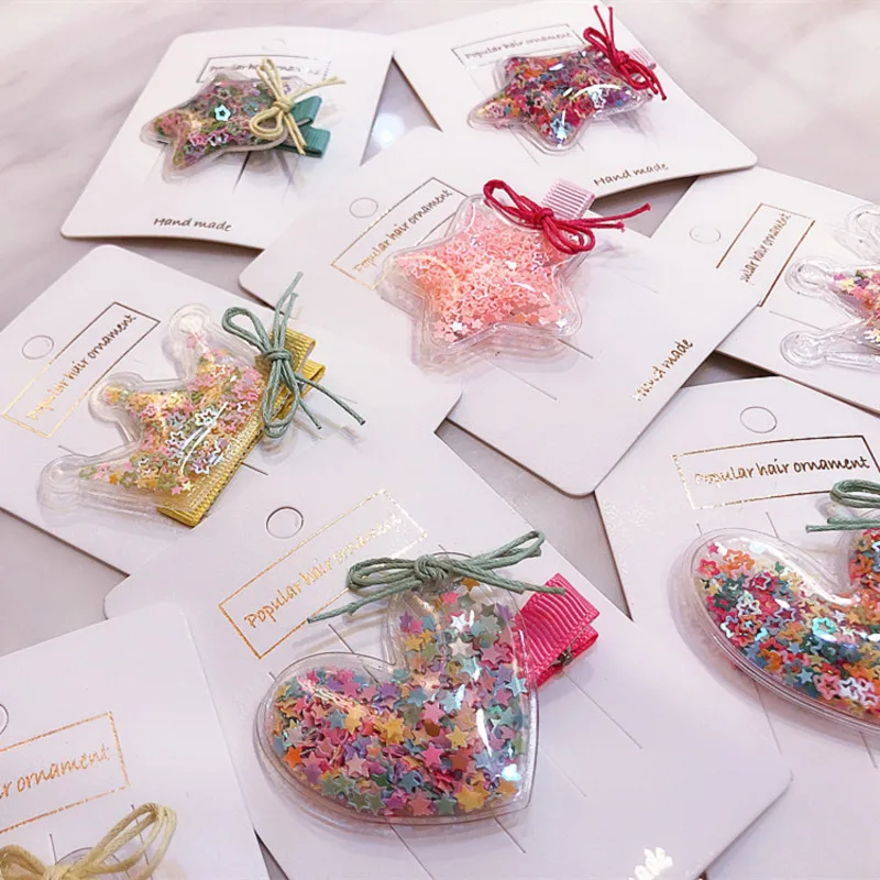 

Children Cute Bow Hair Clips Headwear Hairpins Baby Girl's Heart Star Side Clips Flower Crown Hair Band Gift Hair Accessories