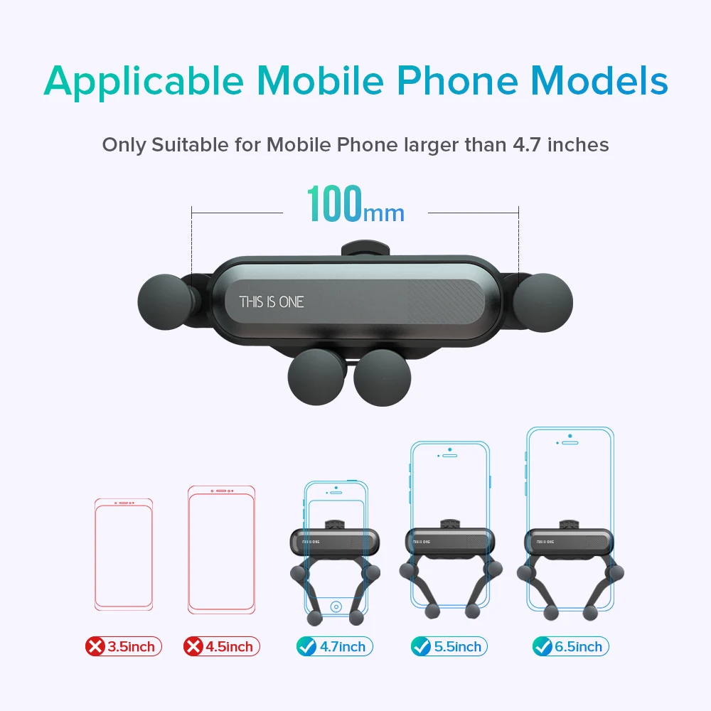 Universal Gravity Bracket Car Phone Holder Air Vent Mount Stand Clip For Smartphone in Car Holder for iPhone X XS MAX Samsung S8