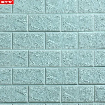 

Purple brick wallpaper self-adhesive bedroom 3d wall stickers background wallpaper foam brick waterproof moisture foam stickers