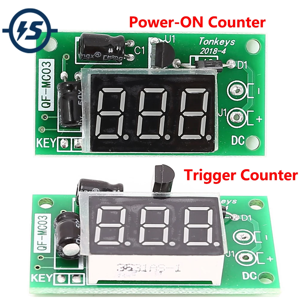 DC 12V триггер/Мощность счётчик модуль аккумулятор 3-Бит Красный 0 36 дюймов