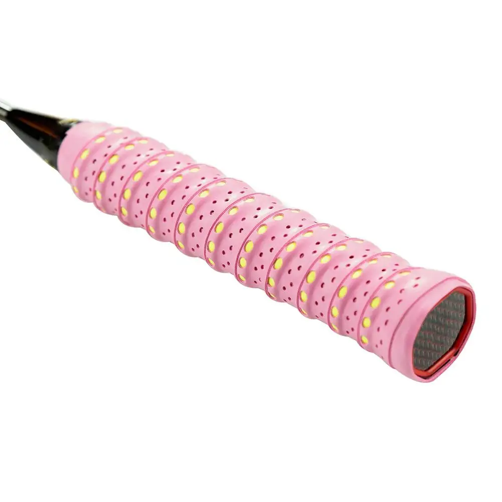 Bright Color Anti Slip Racket Over Grip Roll Tennis Badminton Handle Tape Sleeve Tennis Racket