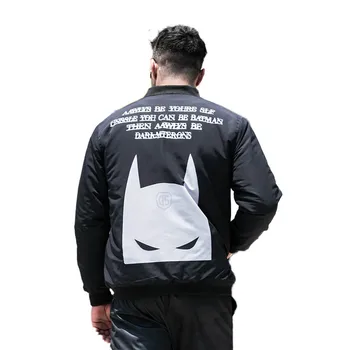 

Plus size men's clothing autumn and winter fat men's plus size jacket cartoon personality coat loose and versatile