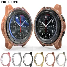 Защитный чехол для samsung Galaxy Watch 46 мм 42 мм Алмазный чехол s Смарт-часы Защитная крышка жесткая Рамка ПК Бампер оболочка 42 46