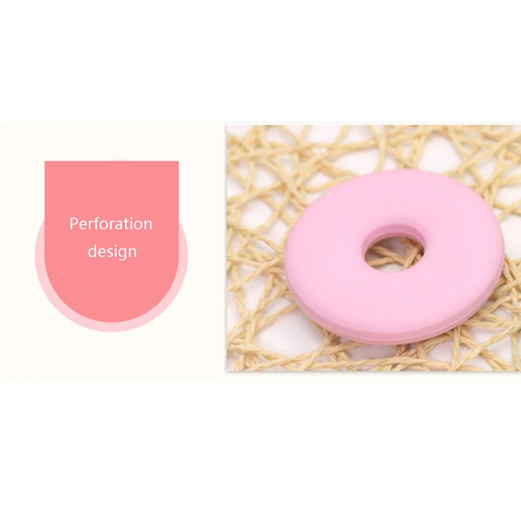 Силиконовые Прорезыватели кольцо мультфильм еда класс DIY Прорезыватель цепочки и ожерелья детский душ подарки круглой формы Прорезыватель