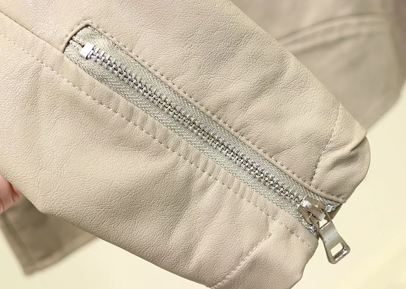 Chaquetas Mujer куртка из искусственной кожи женское пальто классное винтажное пальто с длинными рукавами Свободная Женская куртка-бомбер мотоциклетное пальто укороченные топы Streetwaer