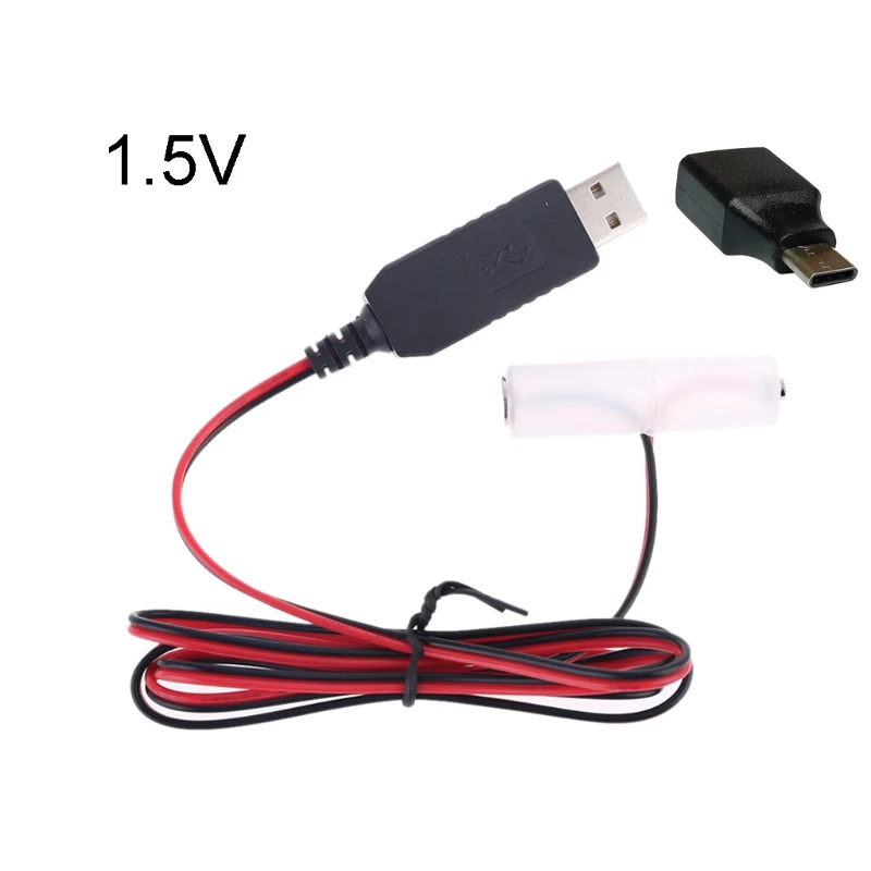 Блок питания LR6 типа C или USB для замены батарей 1 4 шт.|Адаптеры AC/DC| |