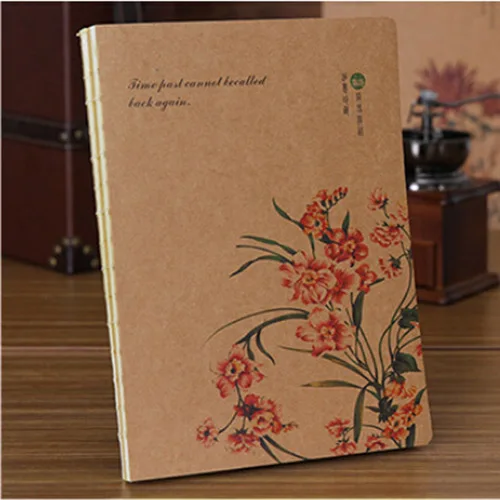 Альбом для рисования формата А4, крафтовая бумага, 130 страниц. Толстый блокнот в винтажном стиле для живописи, графики и набросков. Принадлежности для офиса и школы - Цвет: Светло-серый