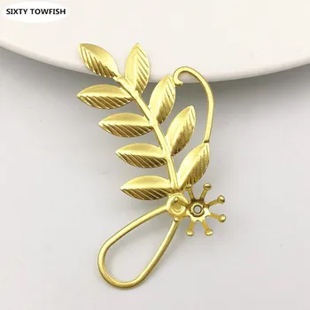 

20PCS 22*47mm Fashion Original Brass Filigree Wraps Connectors Flowers Slice Components Jewelry Making Findings B10046