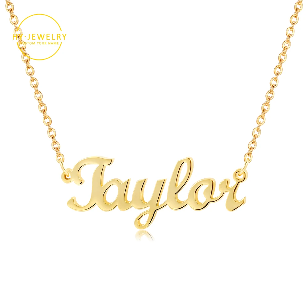 Name Necklace Personalised Custom Gold Stainless Steel Names Necklace