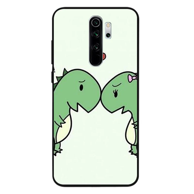 Cartoon dinosaur Soft Silicone black Phone Case For Redmi 4A 4X 5PLUS 5A NOTE 9S 9 8T 8 7 6 5 4 PRO best flip cover for xiaomi