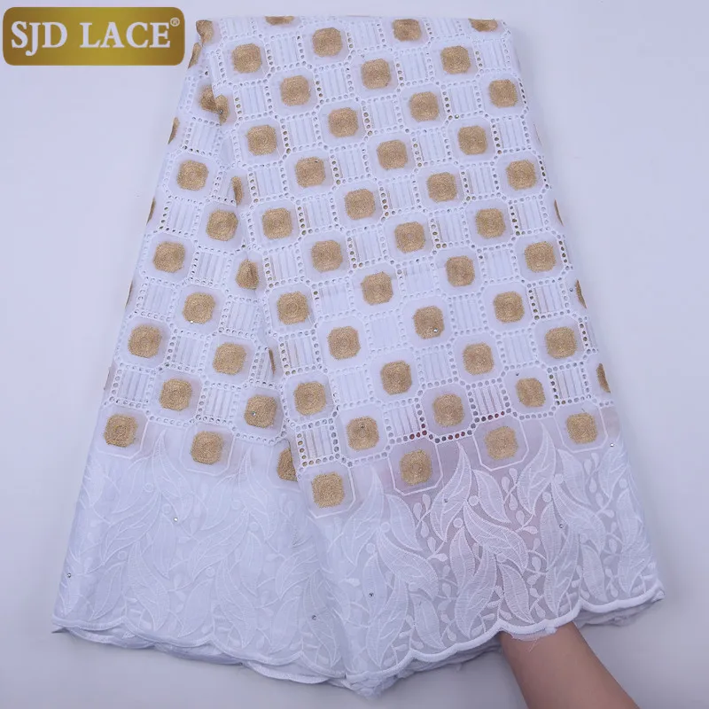 SJD кружева последние африканские хлопчатобумажные ткани с отверстиями