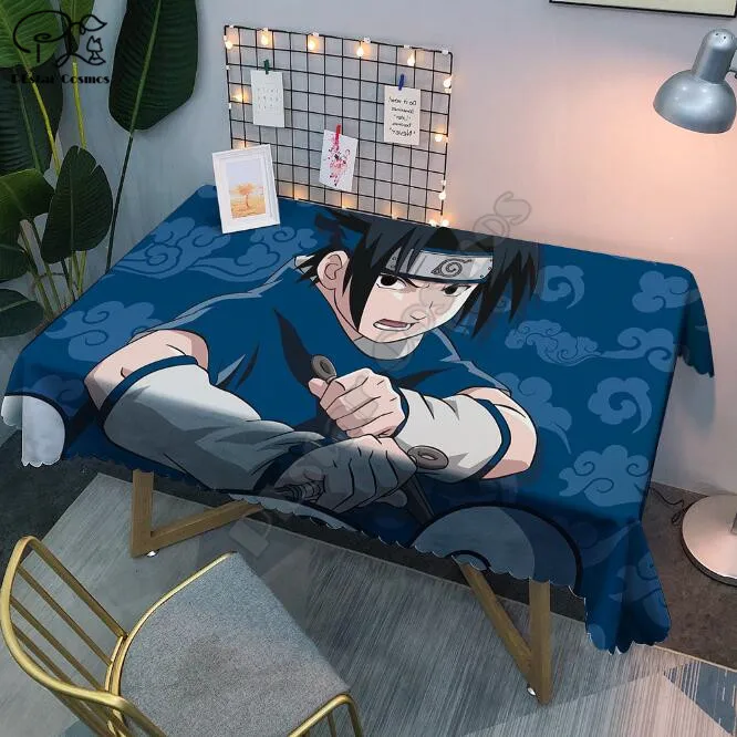 

Naruto Pattern Tablecloth 3D printed Square/Rectangular Dust-proof Table Cover For Party Home Decor TV Covers