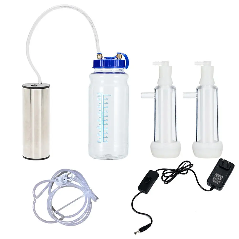 

2L Cow Milking Machine Portable Electric Milking Machine With Pulse Controller For Cow Sheep Milking Pump 100-250V Farm Tools