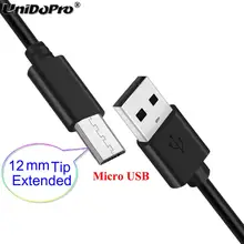 12 мм удлиненный Micro USB кабель для Doogee X60 S50 S40/BL5500 Lite/S30 S55/S60/T5 Lite прочные телефоны