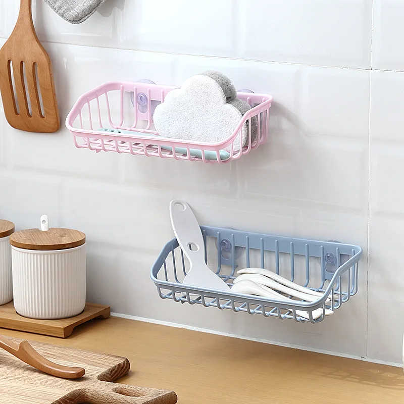 

Kitchen Shelf Sink Storage Suction Rack Sponge Shelf Storage Rack Drain Rack