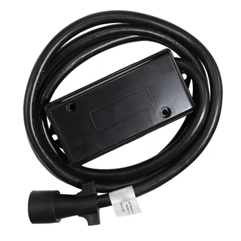 

Heavy Duty 7 Way Plug Inline Trailer Cord With 7 Gang Junction Box - 8 Feet,Weatherproof