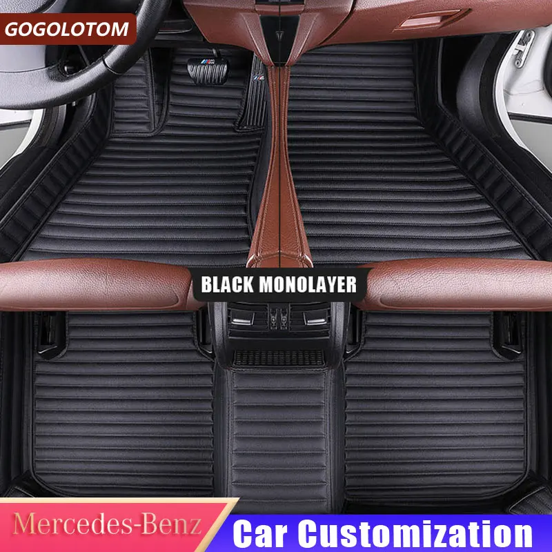 Custom Floor Mats for MERCEDES Benz A B C CLA GLA D E ML SL SLK R S600