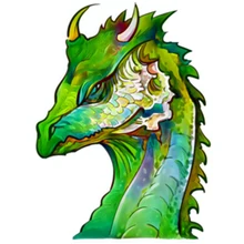 

New Artwork Wooden Puzzle Dragon Head Animal 6 Styles Irregular Shape Toy Luxury Brand 3D Jigsaw Game Gift for Friend Kids XML