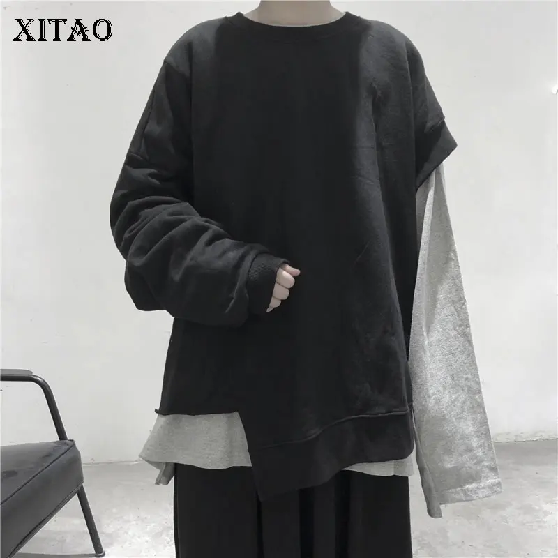 XITAO черный необычный свитер женская одежда 2019 пуловер Корея Мода элегантный