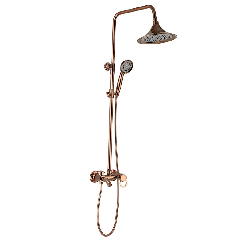 

Shower Shower Head Electroplating Small Three File Rotation Shower Head Hot And Cold Bathroom Three File Bathroom Concealed