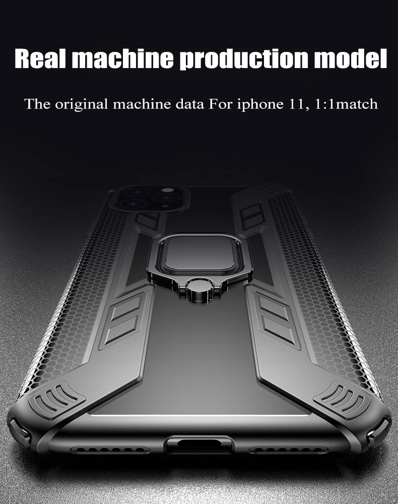 Toraise для Apple iphone 11 Pro Max чехол автомобильный Магнитный кольцевой кронштейн чехол для iphone X Xs Max XR защита, подушка безопасности мягкий чехол из ТПУ