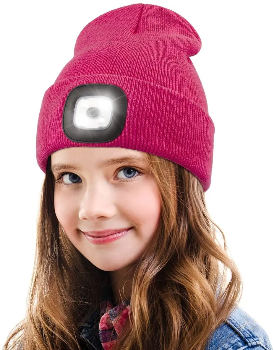 beanie hat with headlamp