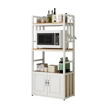 

Microwave oven rack multifunctional household floor-to-ceiling kitchen oven storage cabinet kitchen rack multi-storey