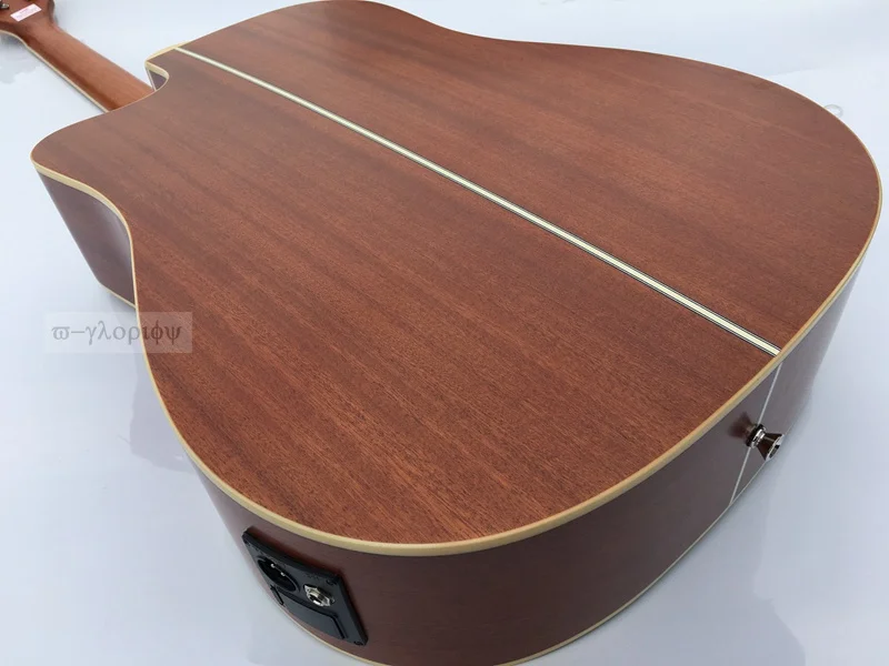 Электроакустическая гитара с эквалайзером тюнер 41 дюймов 6 струн cutway sunburst цветная народная гитара акустическая электрогитара