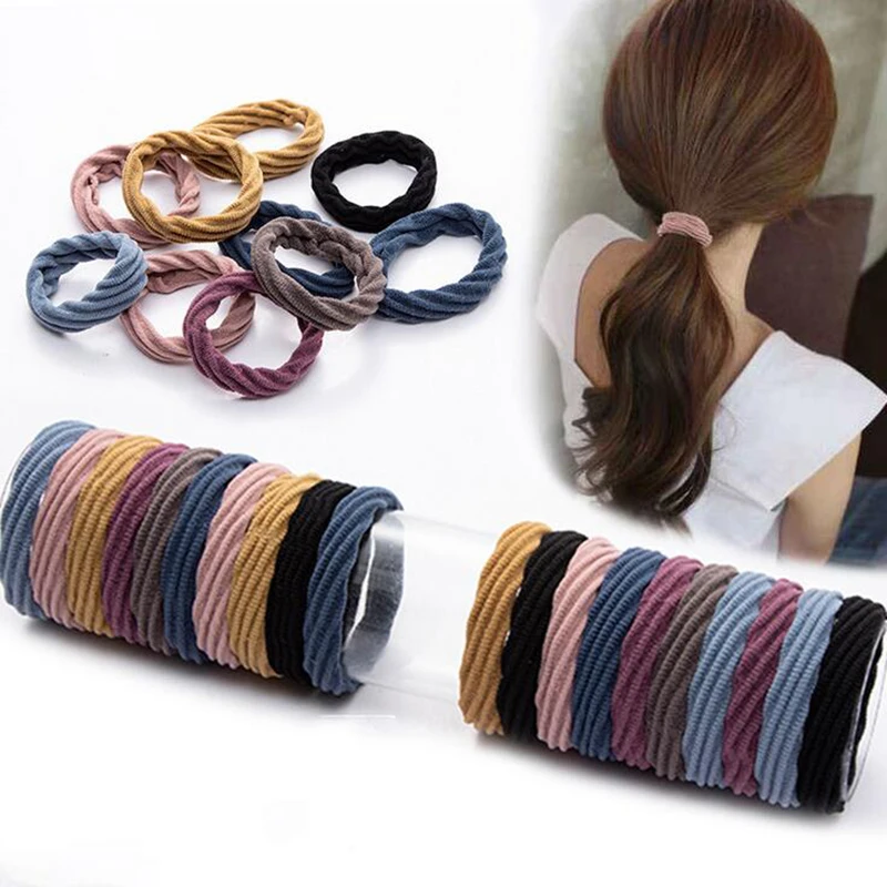 

1pc /set New High Elastic Basic Rubber Bands Simple Hairband Girls Headwear Solid Color Headband Fashion Women Hair Accessories
