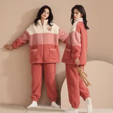 2021 Women's Winter Warmer  Luxury Cross Letter Print Sleepwear Like Home Clothes Large Size Also Wear In Outdoor Free Delivery