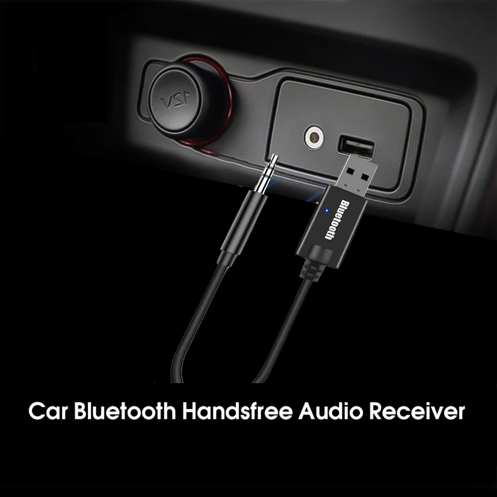 Мини 3 5 мм разъем AUX Bluetooth приемник автомобильный комплект аудио MP3 музыка USB