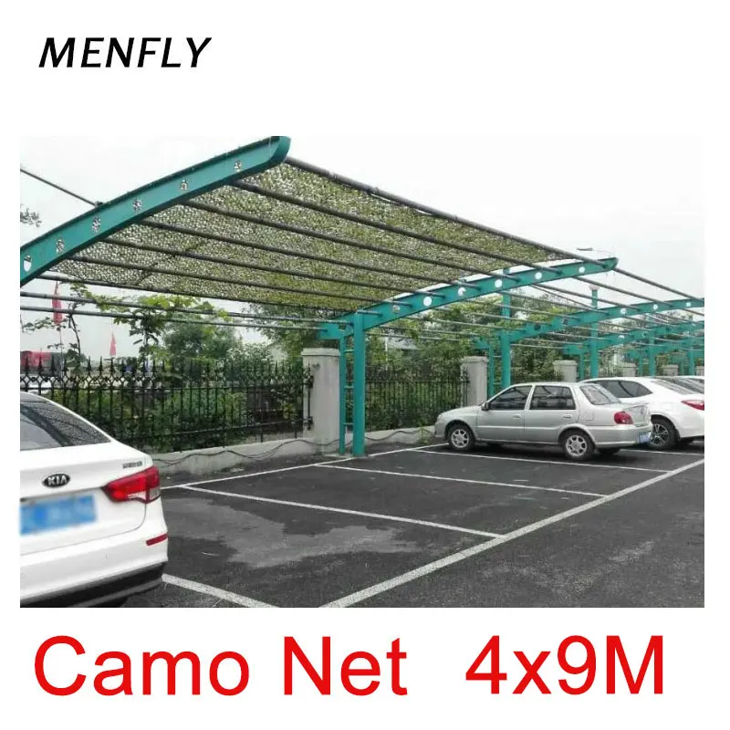 

MENFLY 4x9M Camo Netting for Garden Carport Camouflage Net Camping Cover Pergola Awning Camouflaged Network Yard Enclosure Decor