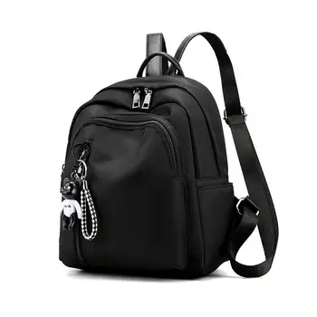 

Small Oxford Women Backpack Female Solid Black Lightweight Backbag for Teenager Girls 2020 New Women's Bag