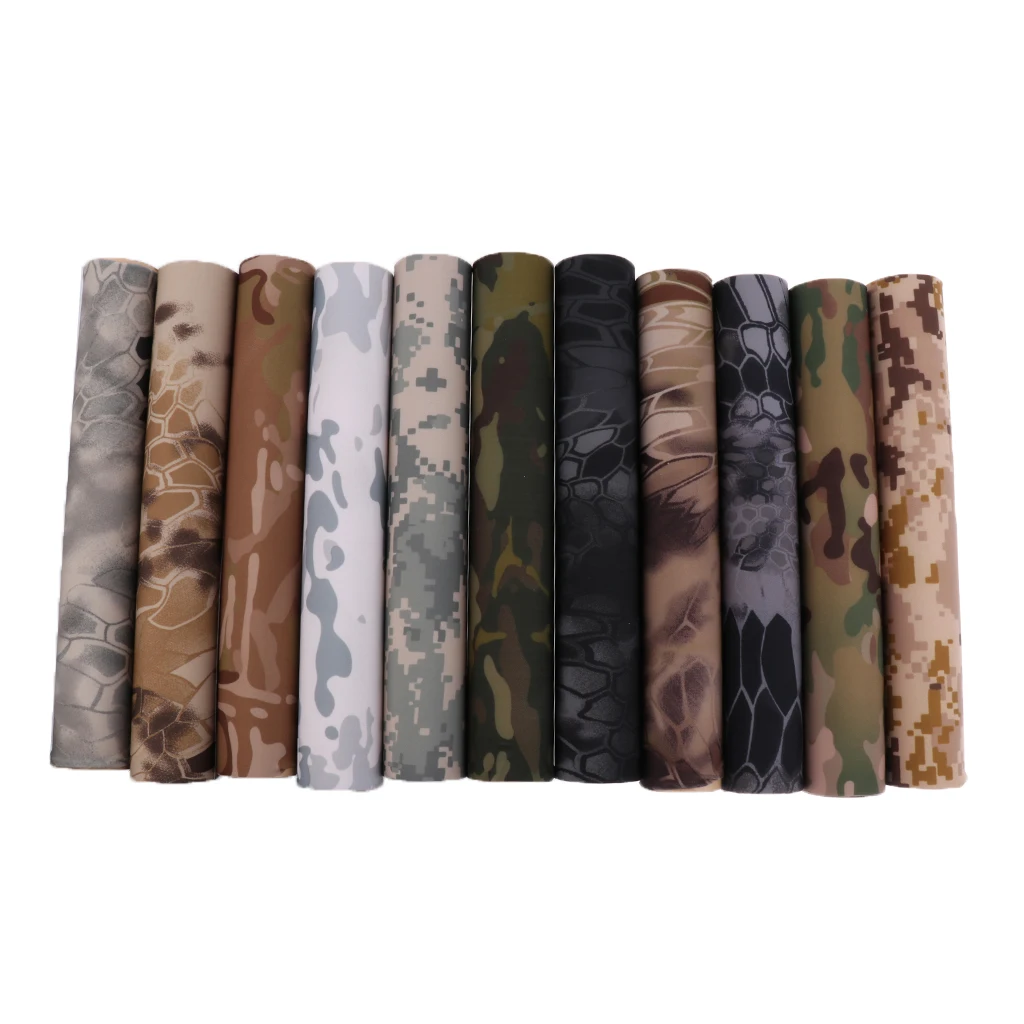 Outdoor Multi-functional Waterproof Dustproof Large Size Super Elastic Self-adhesive Camouflage Tape Hunting Camo Stealth Wrap