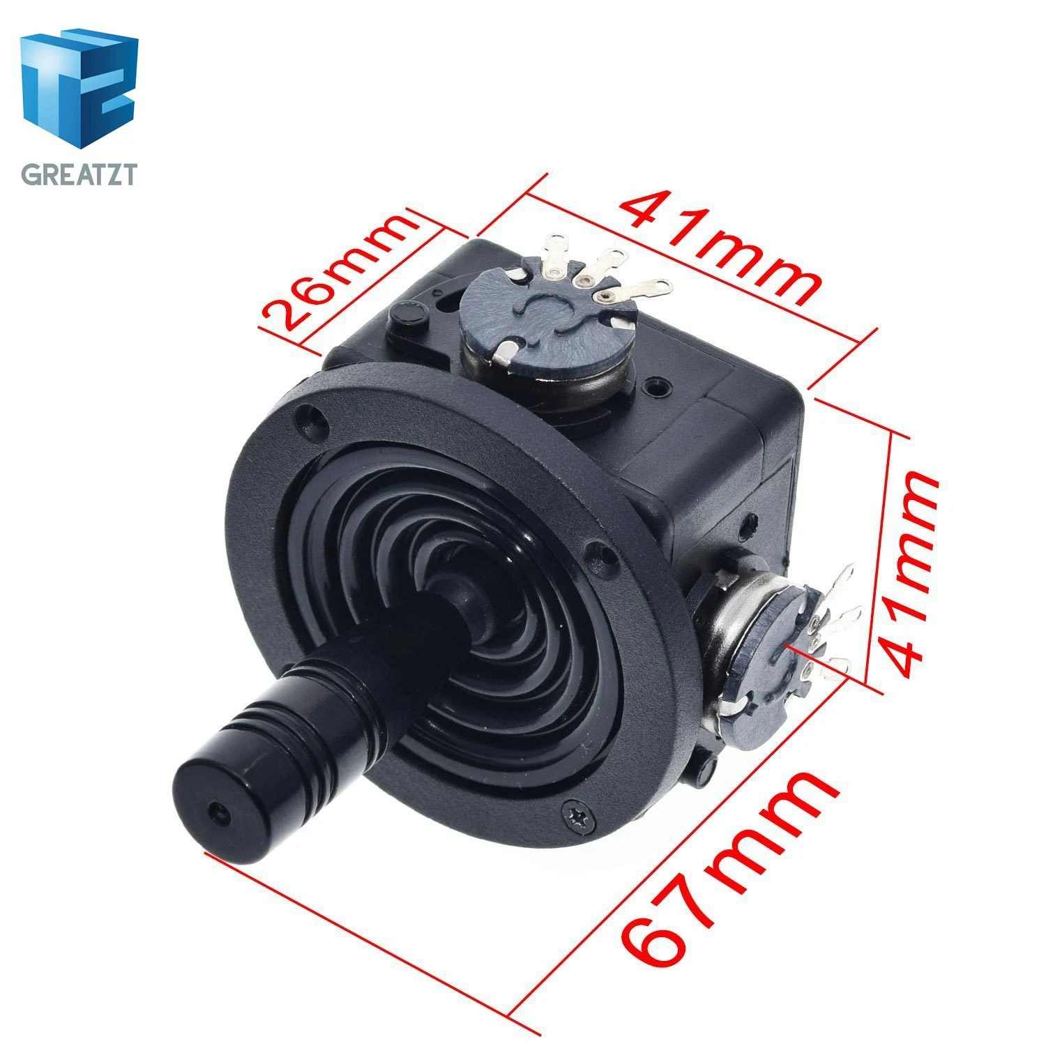 

JH-D202X-R2/R4 5K Electric Joystick Potentiometer 2-axis 2D Monitor Keyboard Ball Joyrode Controller For Photographic film Tool