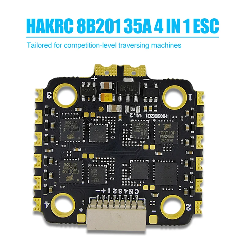 hakrc-8b201-35a-blheli-s-bit-2-6s-supporto-esc-4-in-1-dshot150-300-600-pwm-multi-shot-per-telecomando-fpv-drone-aircraft-part