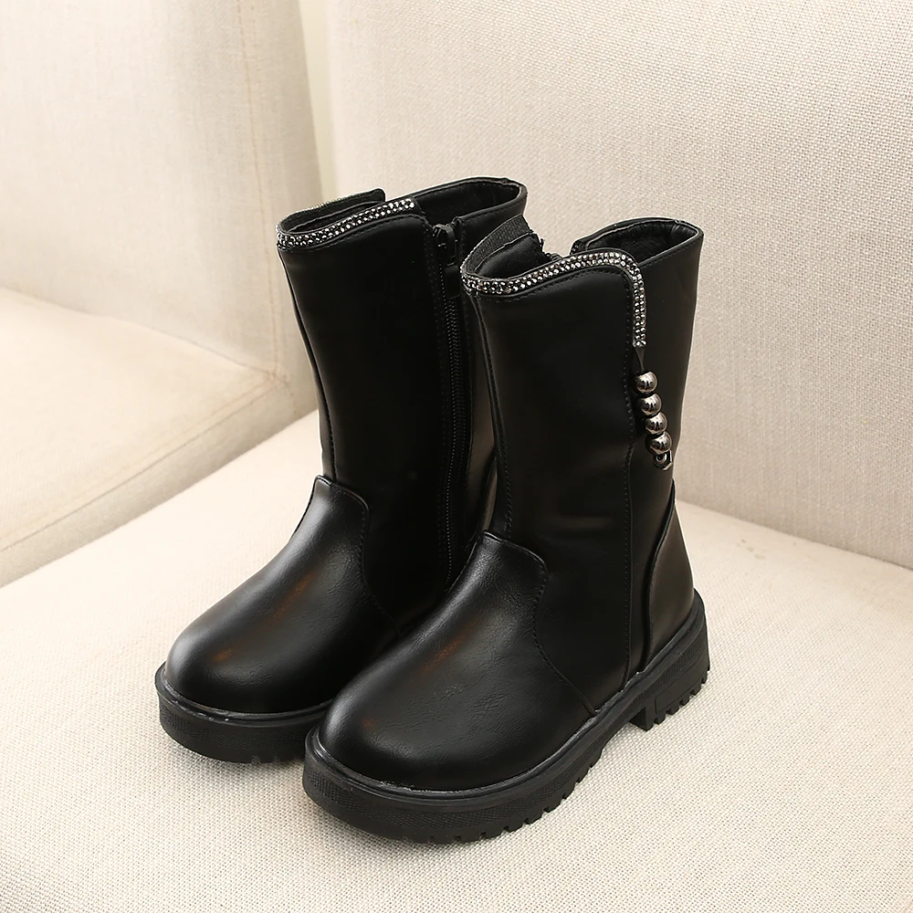 

COMFY KIDS Fashion Girls Boots Shoes Winter New Arrivals Children'Boots Pu Leather Size 27-36 Girls Short Boots Shoes For Girls