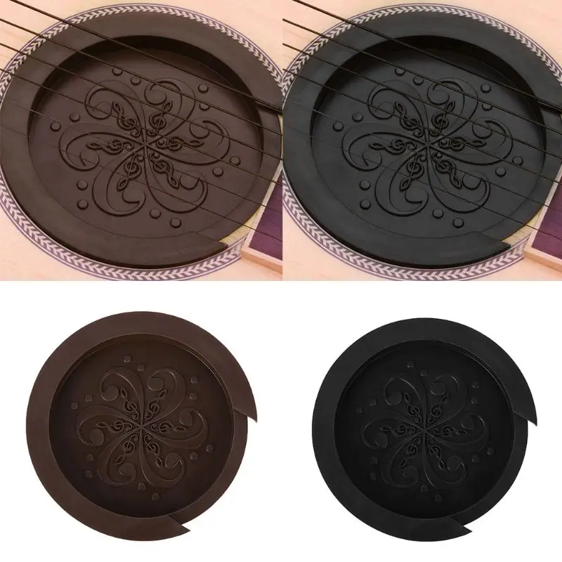 

Silicone Acoustic Guitar Soundhole Cover Weak Sound Buffer Plug Guitar Accessory