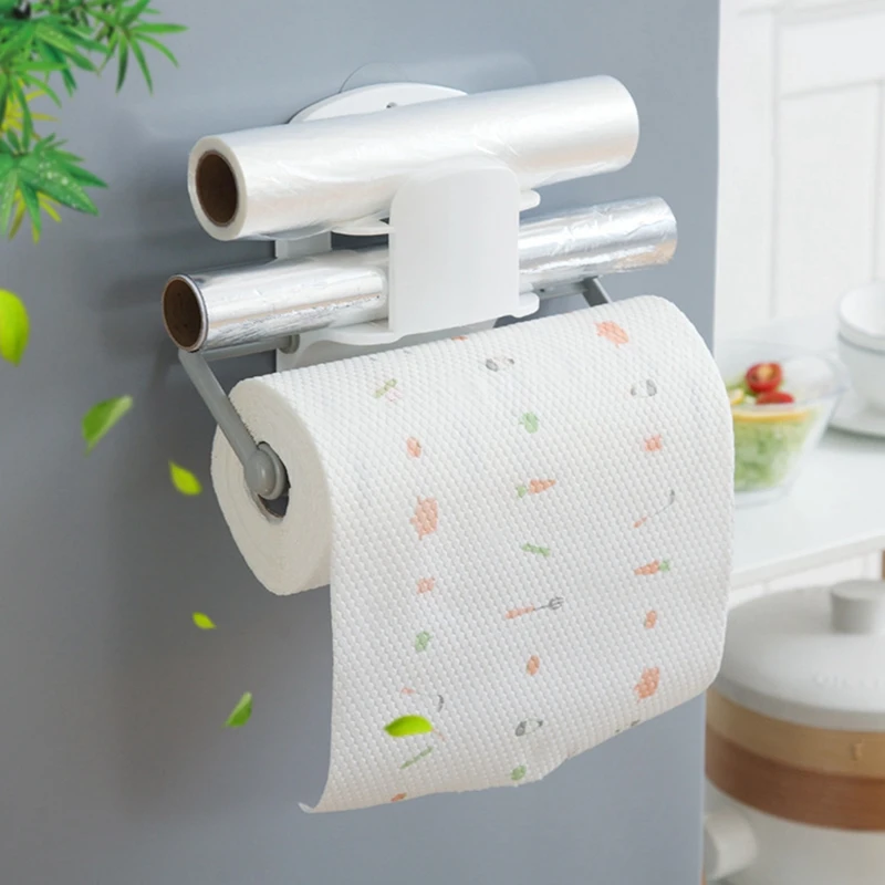 Прикрепляемый к стене, пластиковый держатель рулона туалетной бумаги магнит вешалка для полотенец пластиковый держатель для кухонных