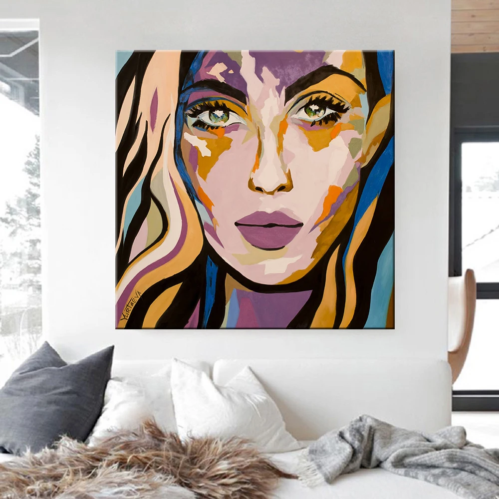 Abstract Women Wall Art Canvas Painting Modern Wall Graffiti Art