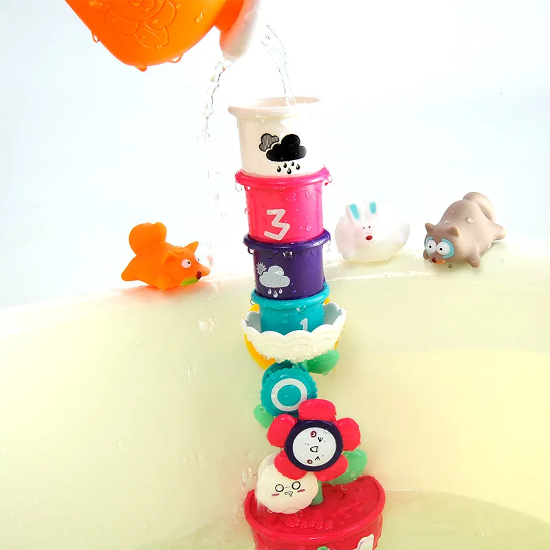 Играйте с водой, плавайте в ванной, ванна, игрушка для ванны, младенцы, детская игрушка, плавательный набор виниловых наклеек, игрушки, животные