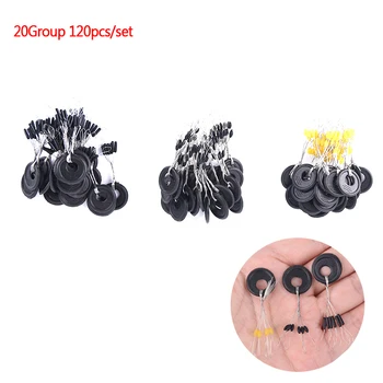 

20Group 120pcs/set space bean anti-fishing line space does not hurt the line vertical bean rod clamp O-fishing accessories