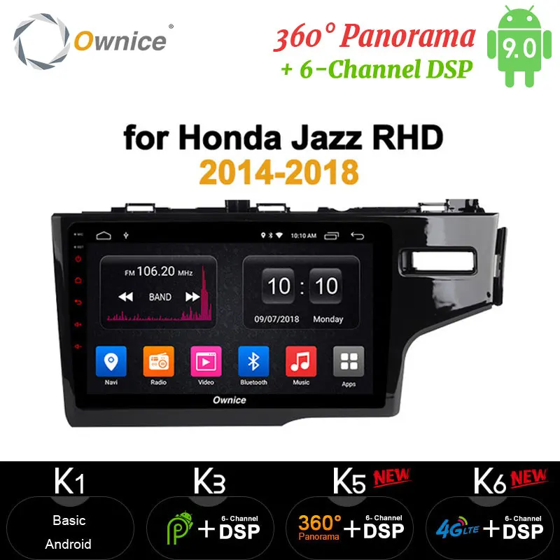 Ownice Octa Core Android 10 360 Panorama DSP SPDIF Car DVD Radio GPS Navi Player carplay for Honda Fit Jazz 2014 - 2018 4G LET | Автомобили