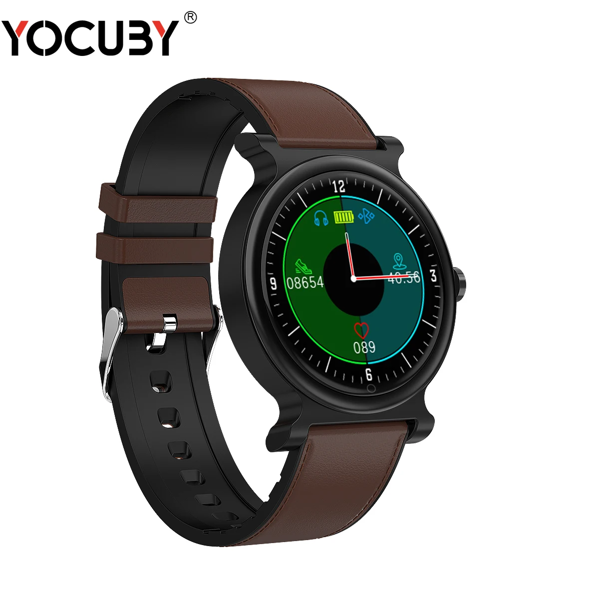 

Smart Watch Men Reloj IP68 Waterproof Call SmartWatch with Blood Pressure Heart Rate Sports Fitness Alipay Watch Leather R20